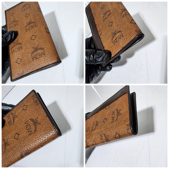 MCM Bill Leather Wallet Brown - Picture 11 of 14